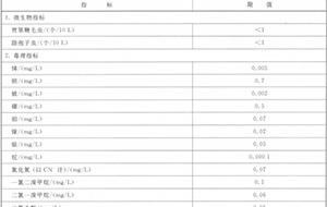 生活饮用水卫生标准(GB5749-2006)